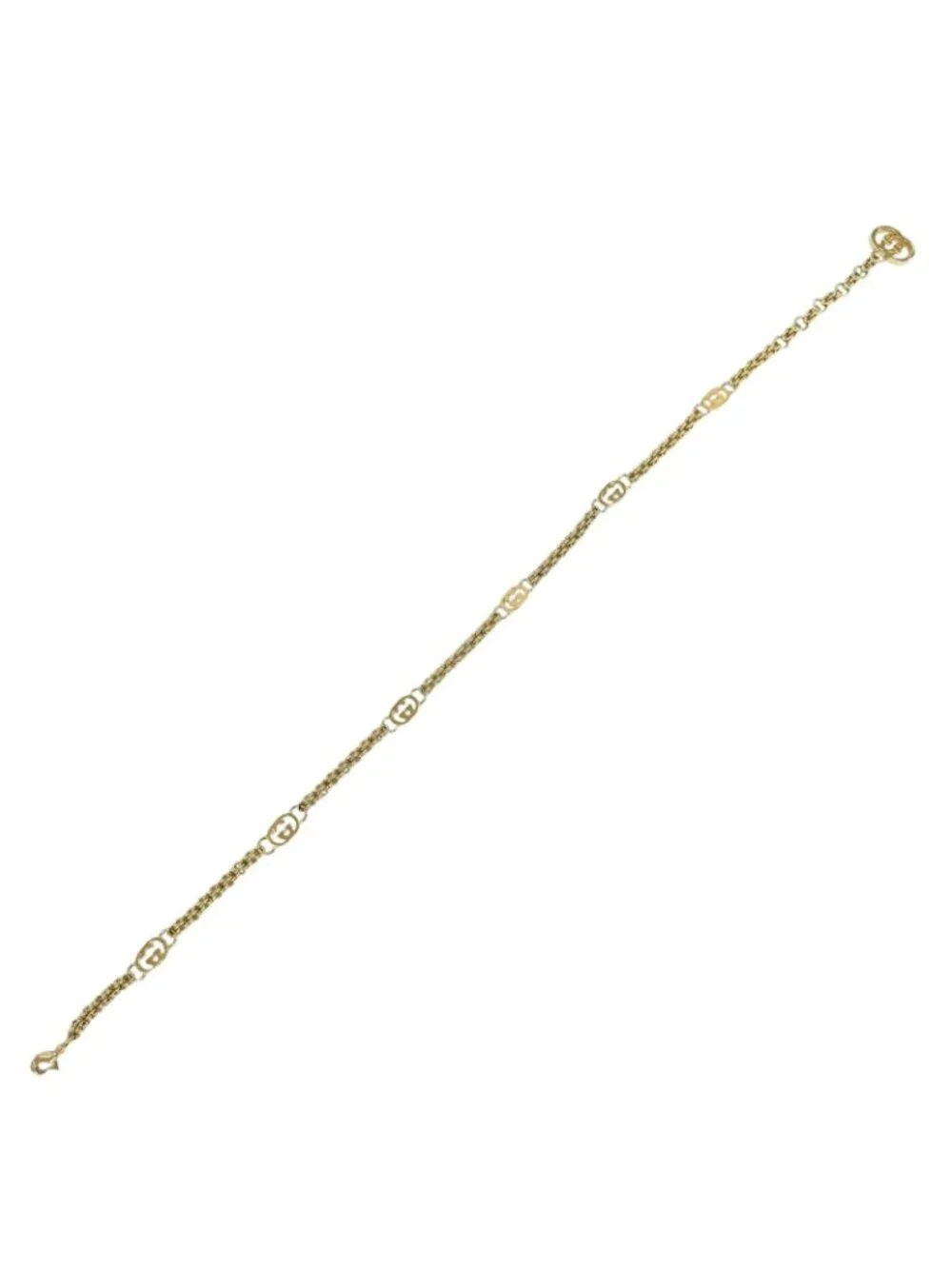 Gucci Vintage Interlocking G Chain Belt Gold 70
